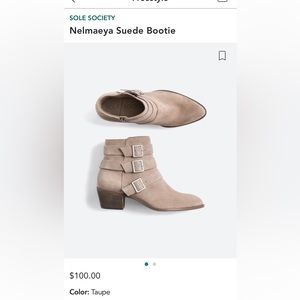Sole Society Suede Ankle Boots from Stitchfix - size 9M/40